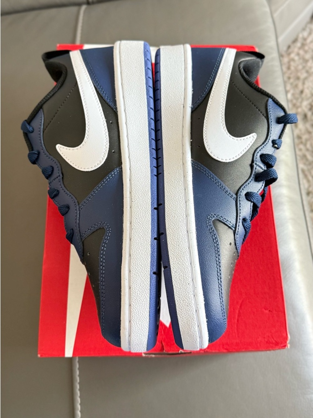 Nike Court Borough Low 2 GS - Midnight Navy/Black Youth Size 6.5Y -Womens 8 NIB